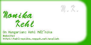 monika kehl business card